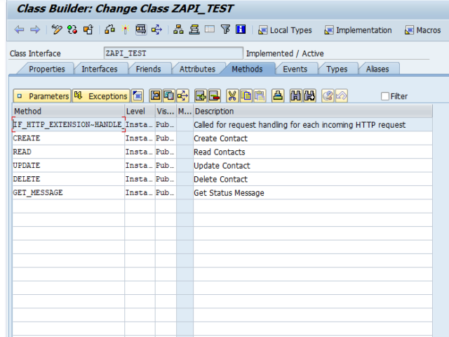 SAP Class Object and method for JSON
