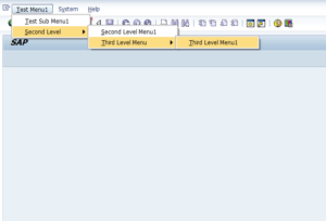 Multilevel menu in SAP ABAP Module Program